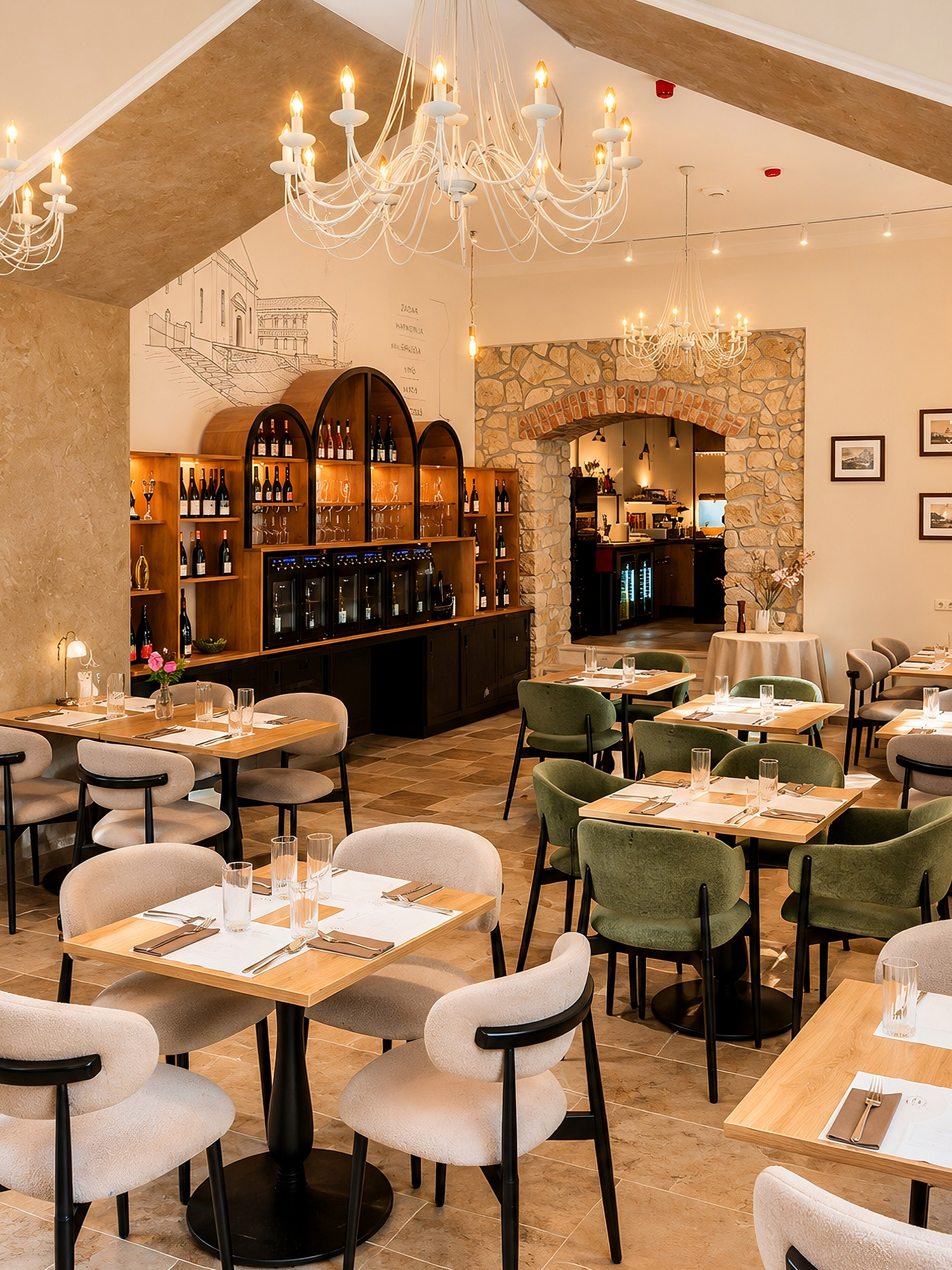 The 1737 Terroir restaurant inside a former chapel